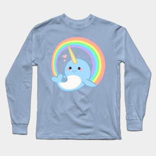 Magical Kawaii Narwhal Long Sleeve T-Shirt